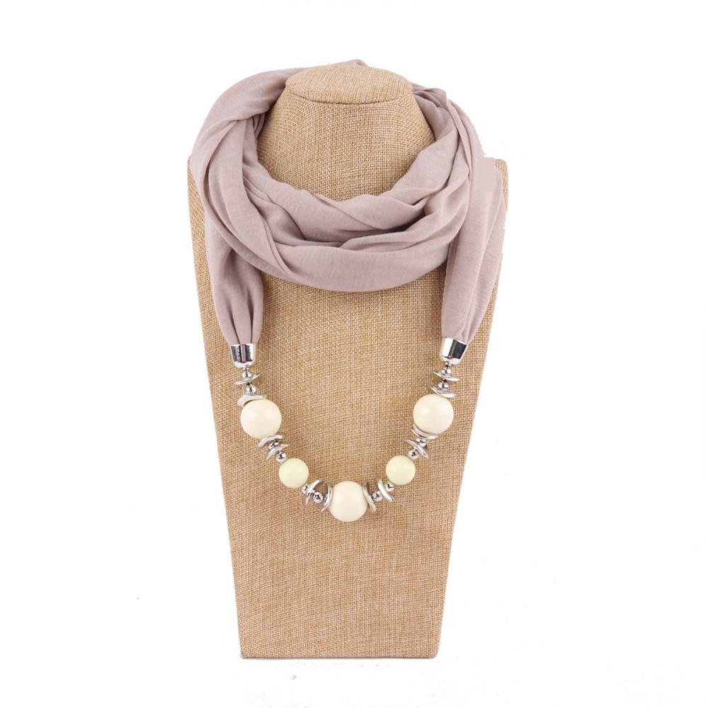 New Chiffon Scarf Beaded Solid - огляд і ціна Infinity Scarf Knit