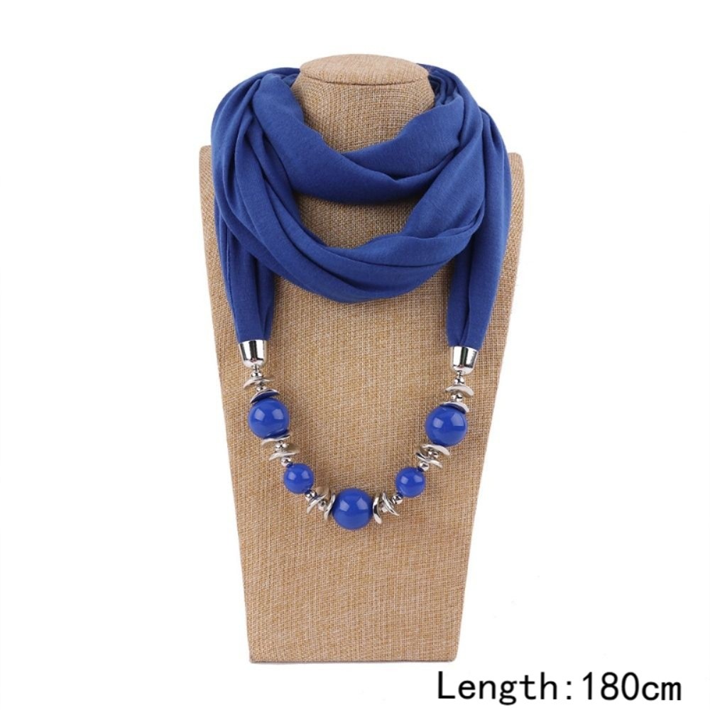 New Chiffon Scarf Beaded Solid - огляд і ціна Infinity Scarf Knit
