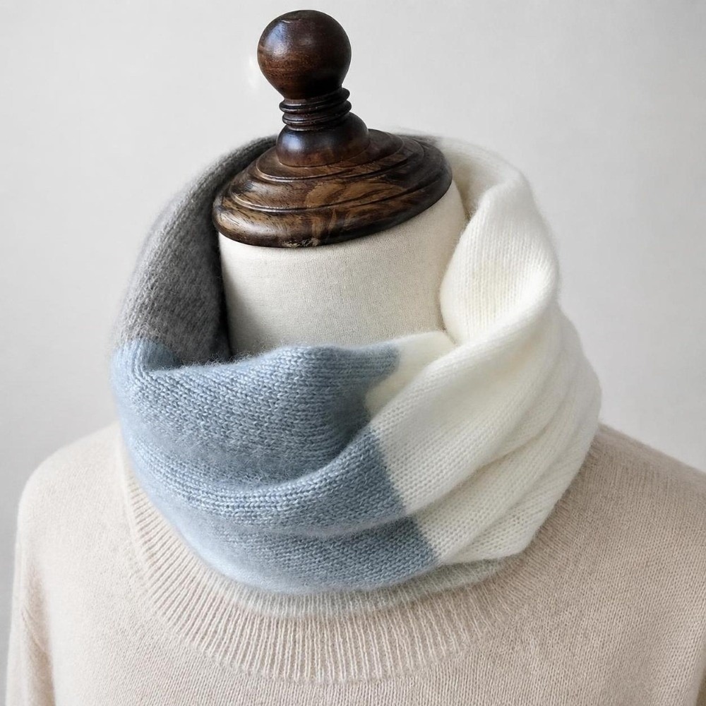 Soft Splicing Color Infinity S - огляд і ціна Infinity Scarf Knit