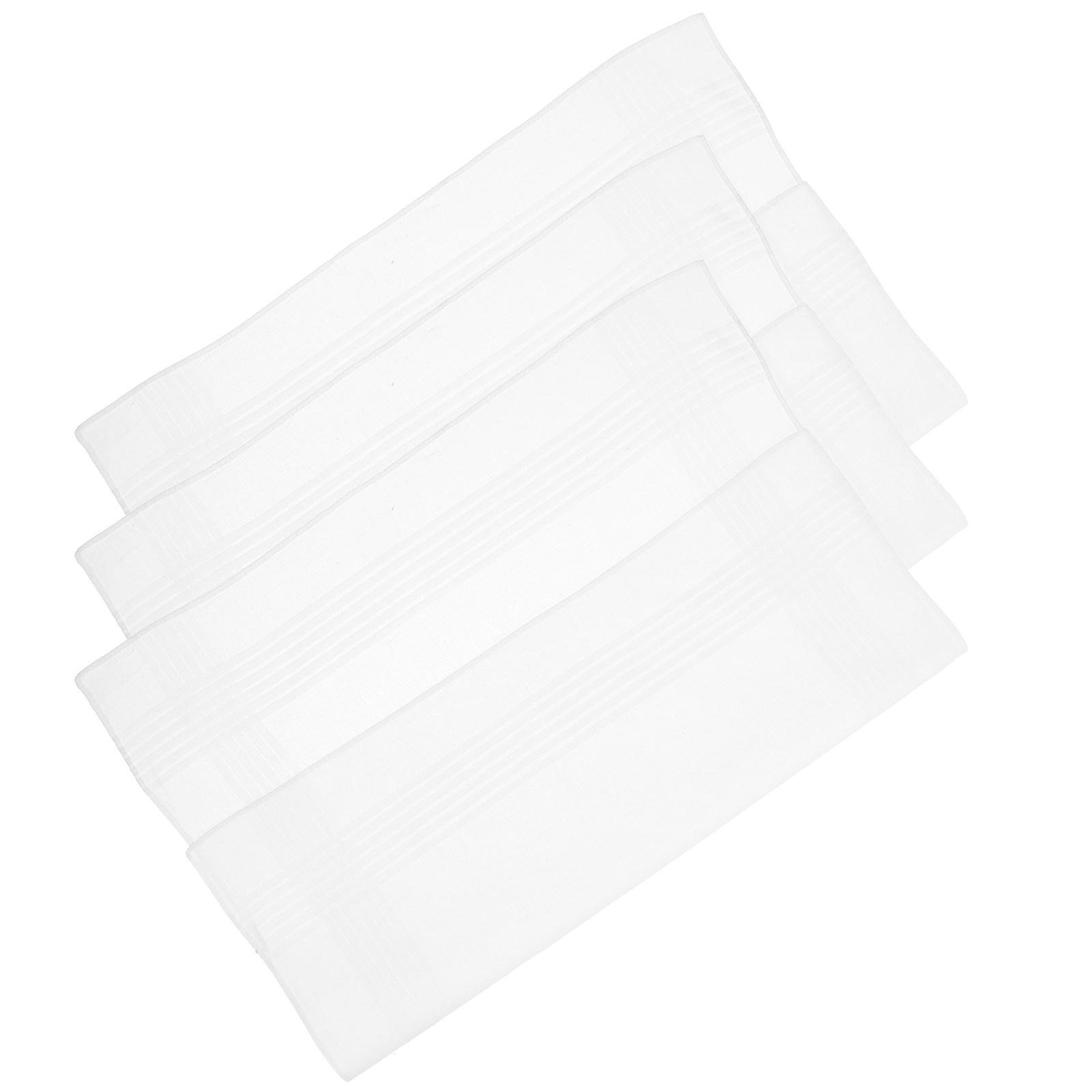 3Pcs Pure White Handkerchief S - огляд і ціна Handkerchief Cotton Men