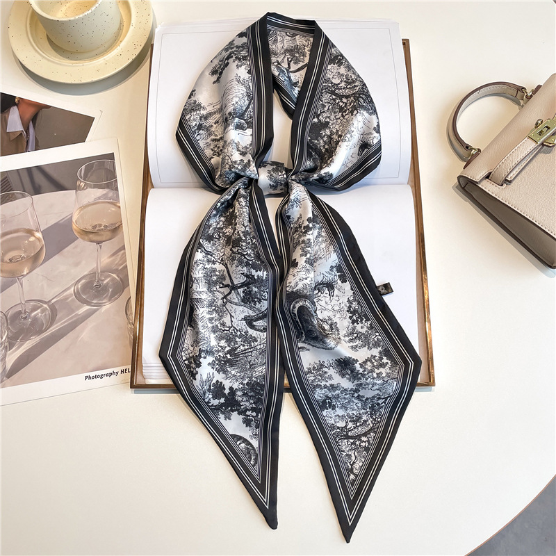 Luxury Long Neckerchief Skinny - огляд і ціна Silk Neck Scarf