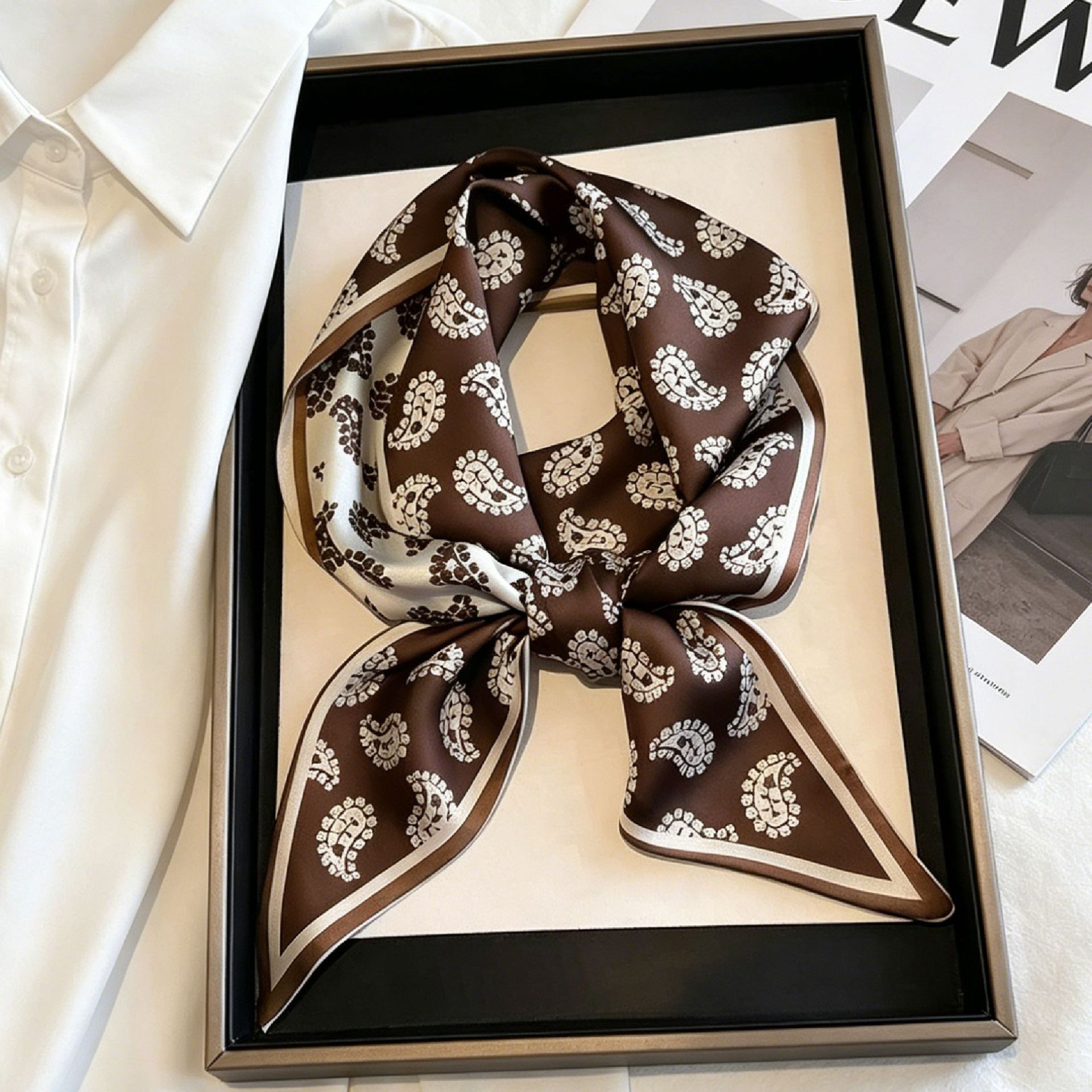 Luxury Long Neckerchief Skinny - огляд і ціна Silk Neck Scarf