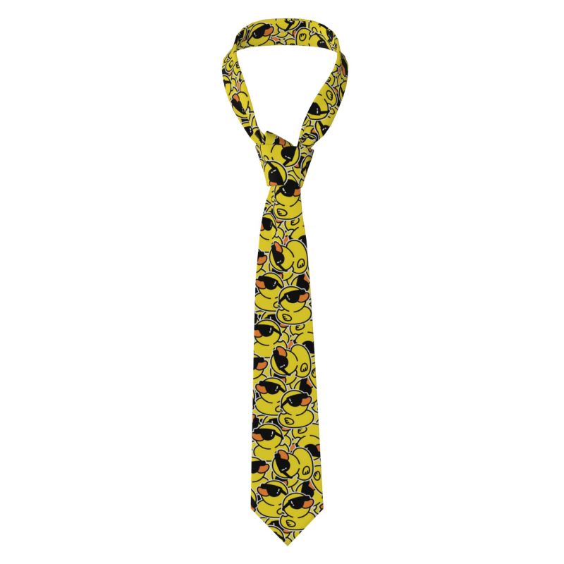Cute Rubber Ducks Necktie Men  - огляд і ціна Skinny Tie Men