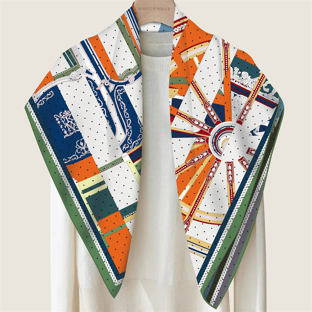 POBING Hand Rolled Twill Silk  - огляд і ціна Scarf Silk Square